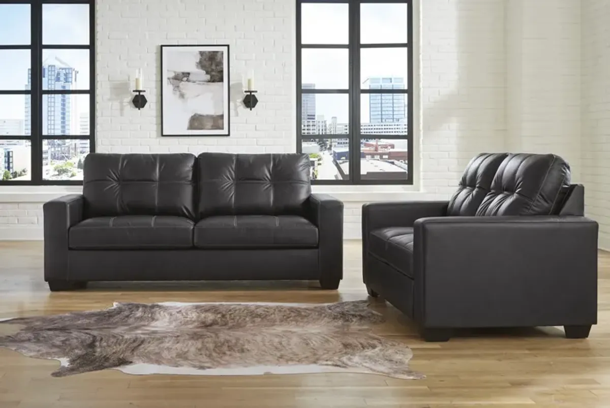 Harold Sofa   Loveseat Set - Carbon