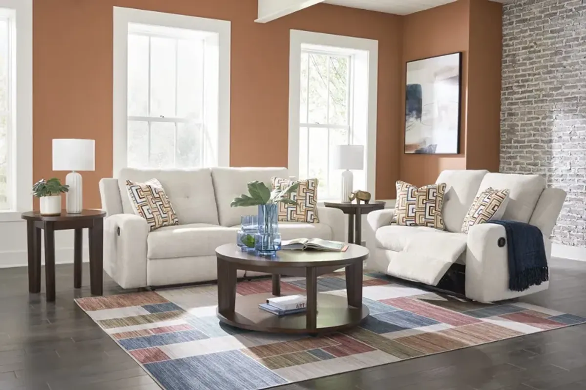 Malone Reclining Sofa And Loveseat Set - Stone