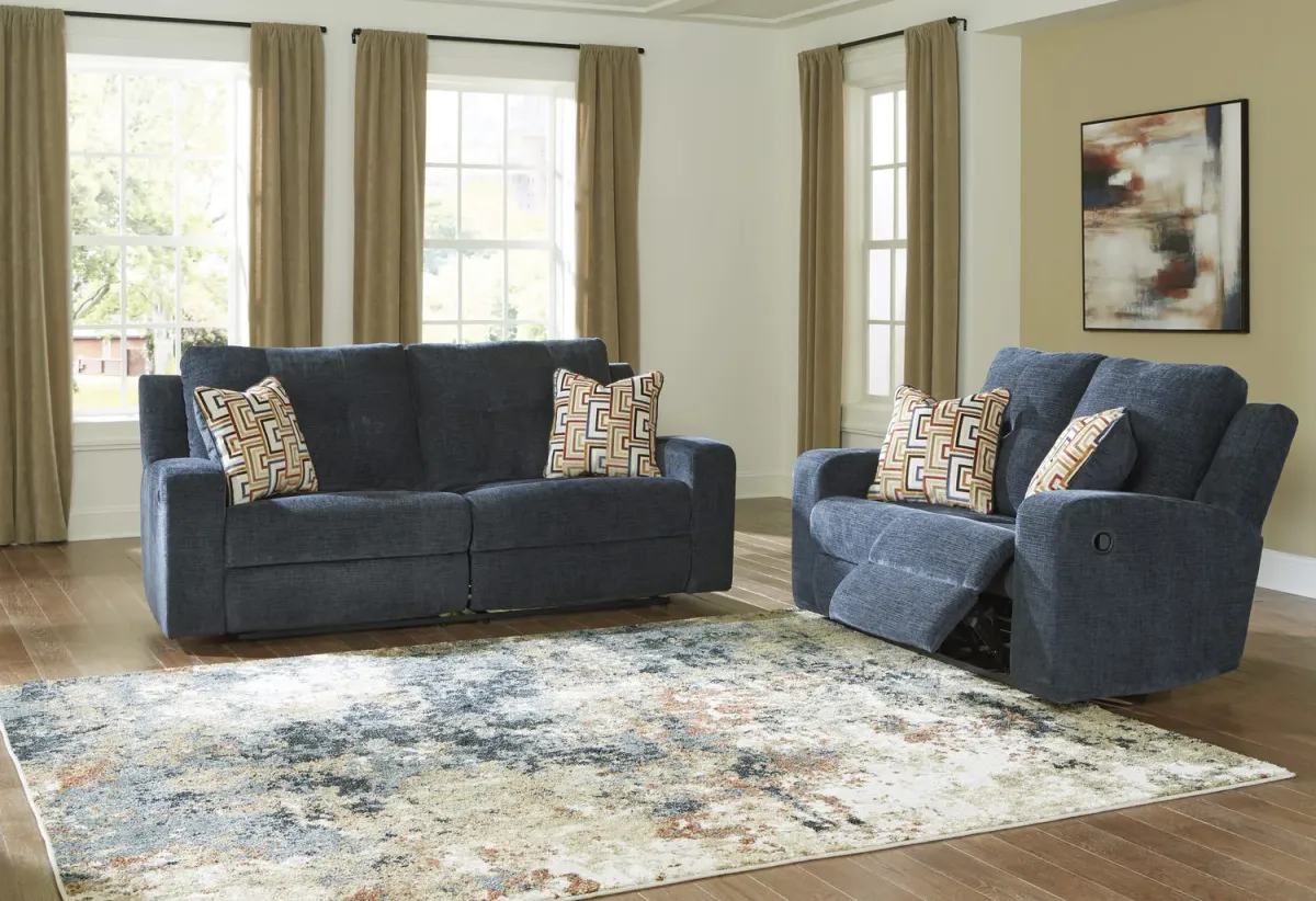 Malone Reclining Sofa And Loveseat - Ink
