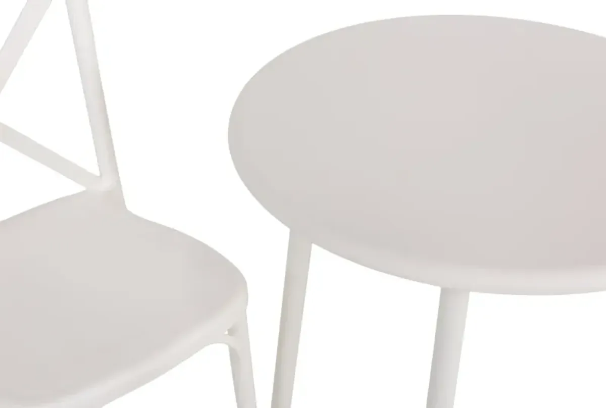 Heron 6 Patio Set - White