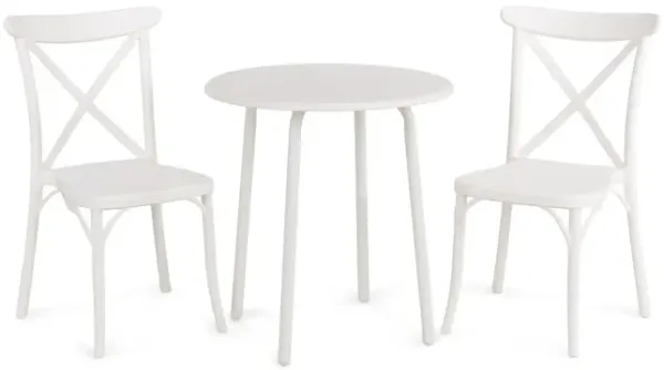 Heron 6 Patio Set - White