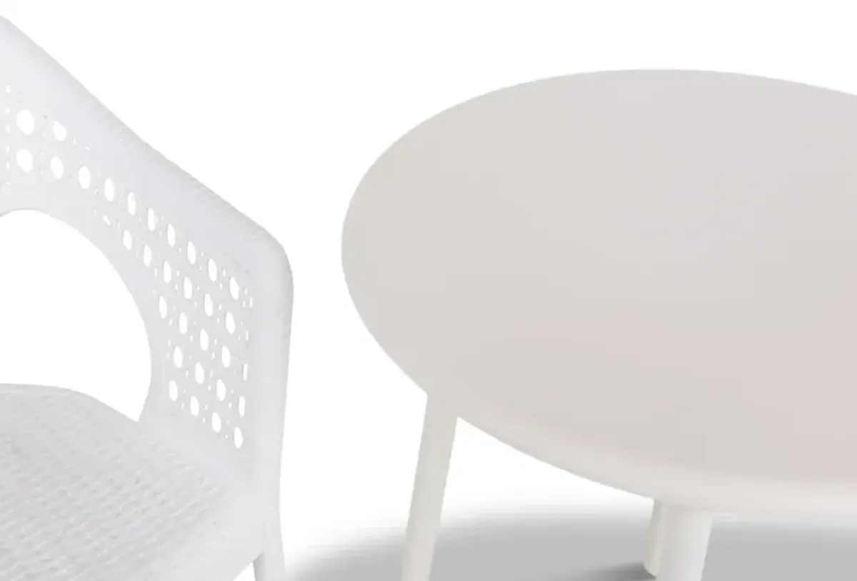 Heron 6 Patio Set - White