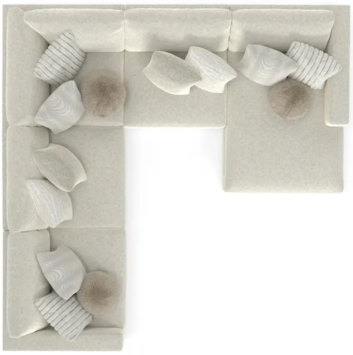 Bentley 5 Piece Sectional with Right Chaise