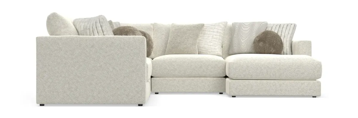 Bentley 5 Piece Sectional with Right Chaise