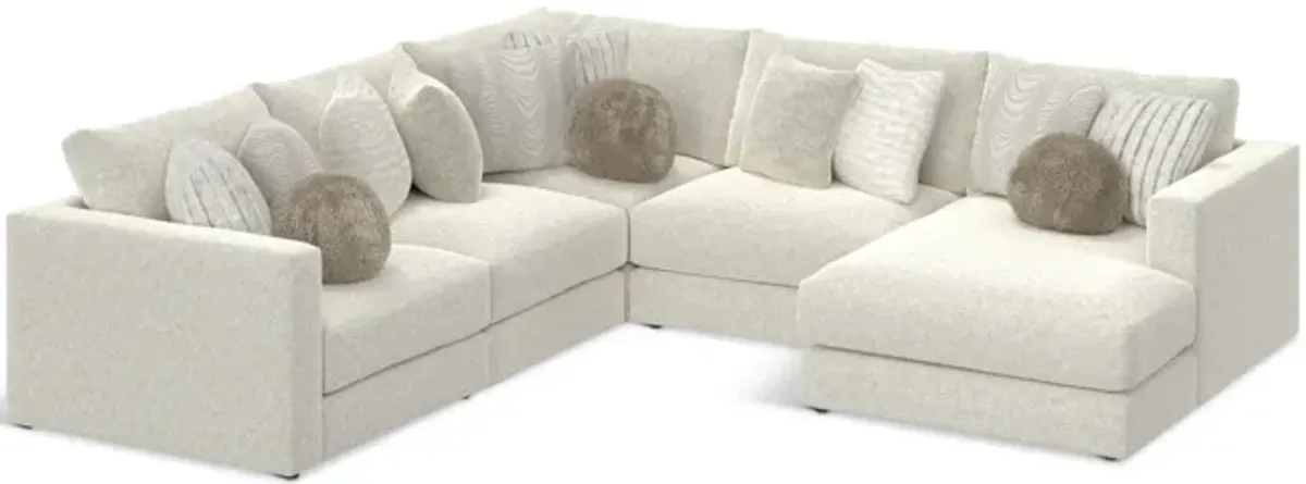 Bentley 5 Piece Sectional with Right Chaise