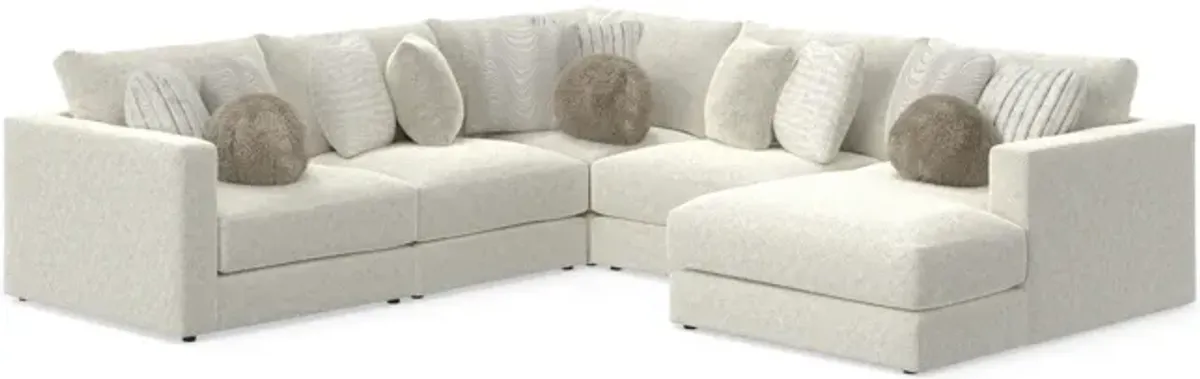 Bentley 5 Piece Sectional with Right Chaise