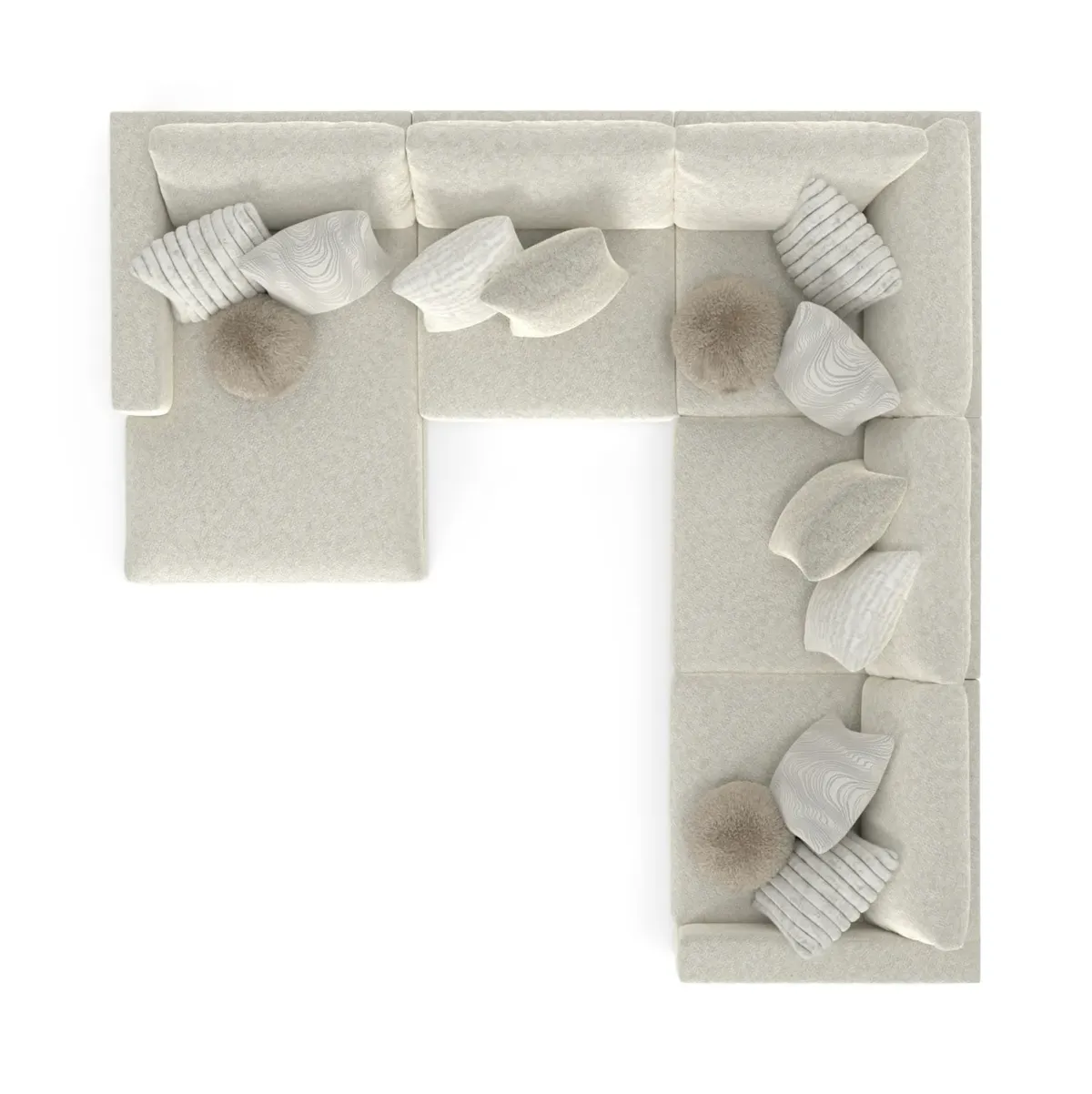 Bentley 5 Piece Sectional with Left Chaise