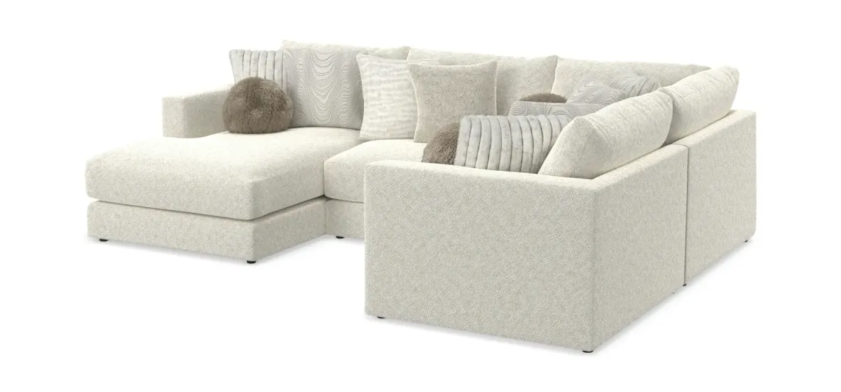 Bentley 4 Piece Sectional with Left Chaise