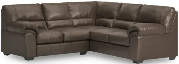 Zola 2 Piece Sectional with Left Loveseat - Umber