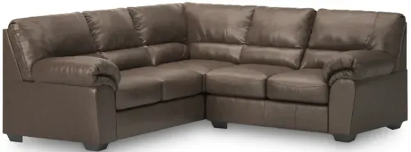 Zola 2 Piece Sectional with Right Loveseat - Umber