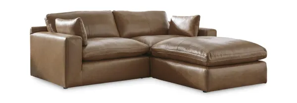 Celine 2 Piece Leather Sectional