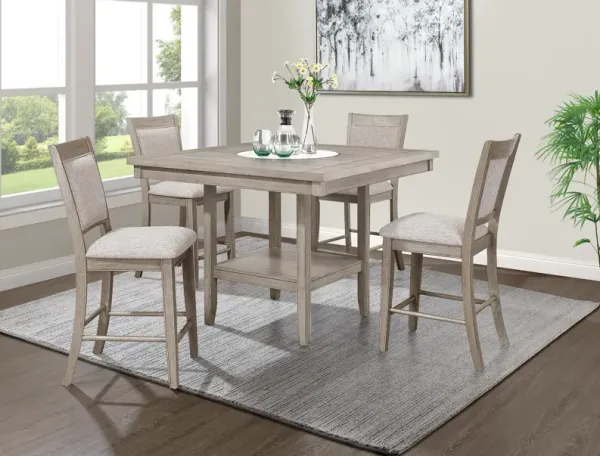 Amelia Counter Height Table With 4 Stools