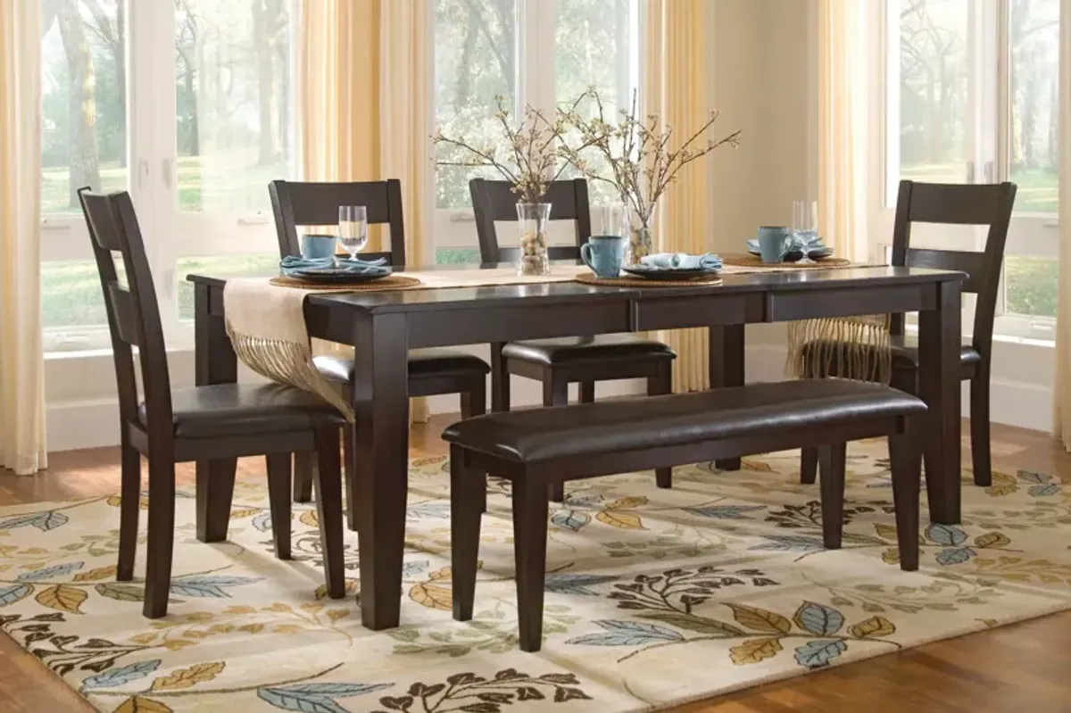 Lincoln Table With 4 Chairs And Bench