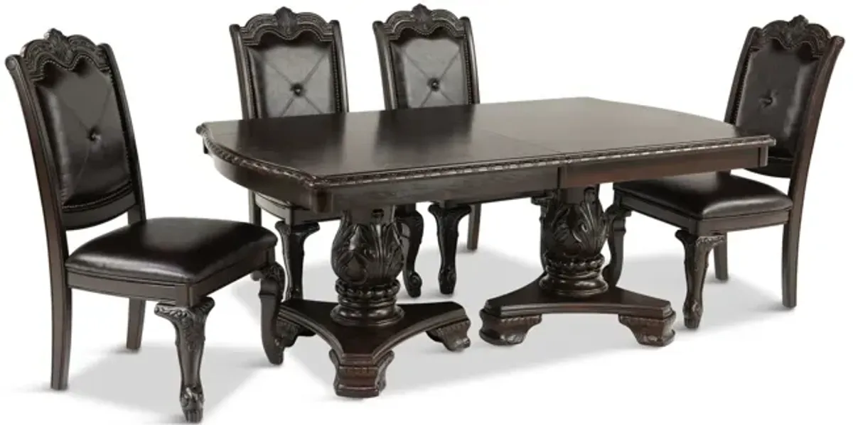 Lasalle Formal Dining Table With 4 Side Chairs