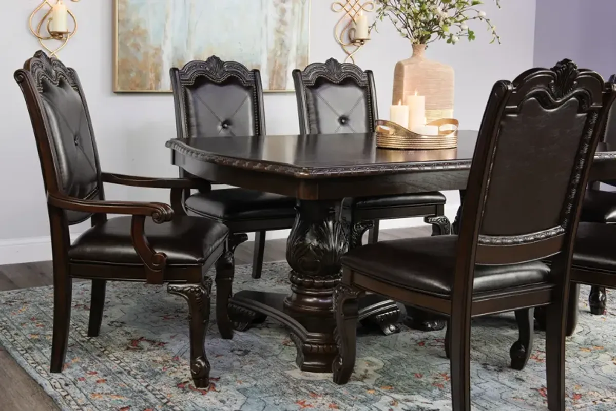Lasalle Formal Dining With Table 4 Side Chairs And 2 Arm Chairs