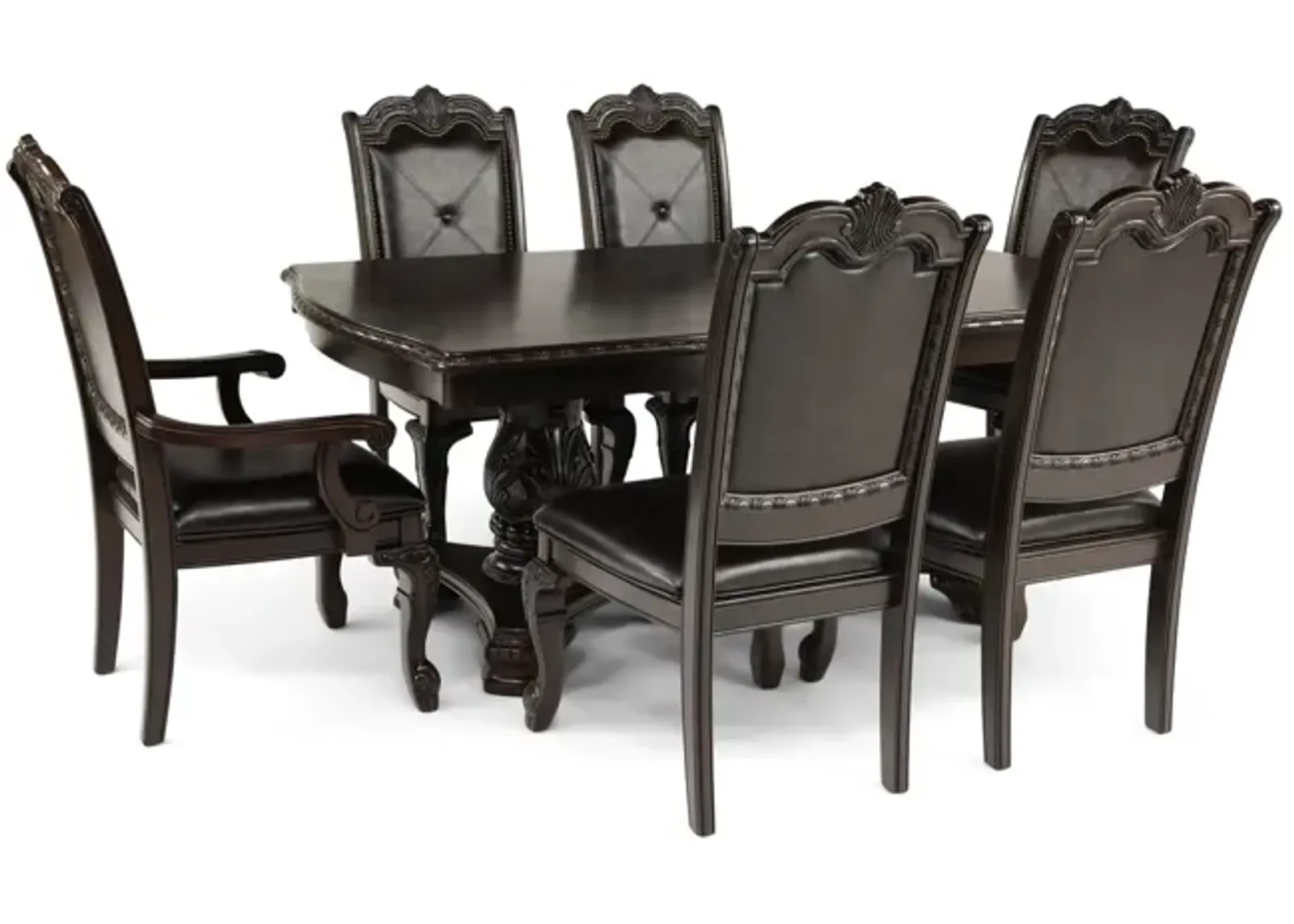 Lasalle Formal Dining With Table 4 Side Chairs And 2 Arm Chairs