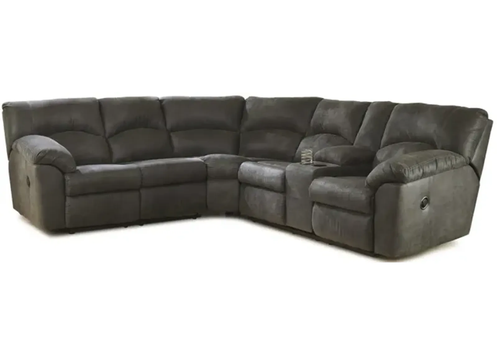 Tambo 2 Piece Reclining Sectional - Pewter