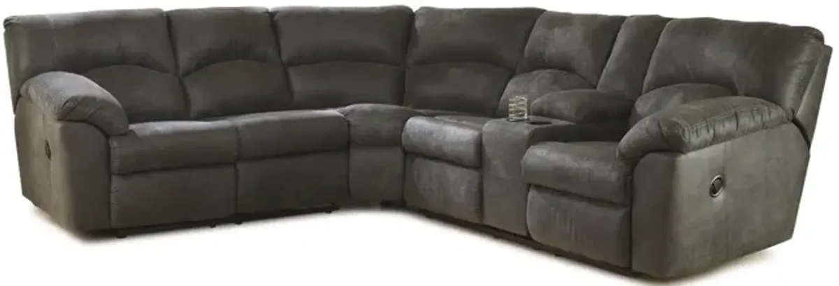 Tambo 2 Piece Reclining Sectional - Pewter