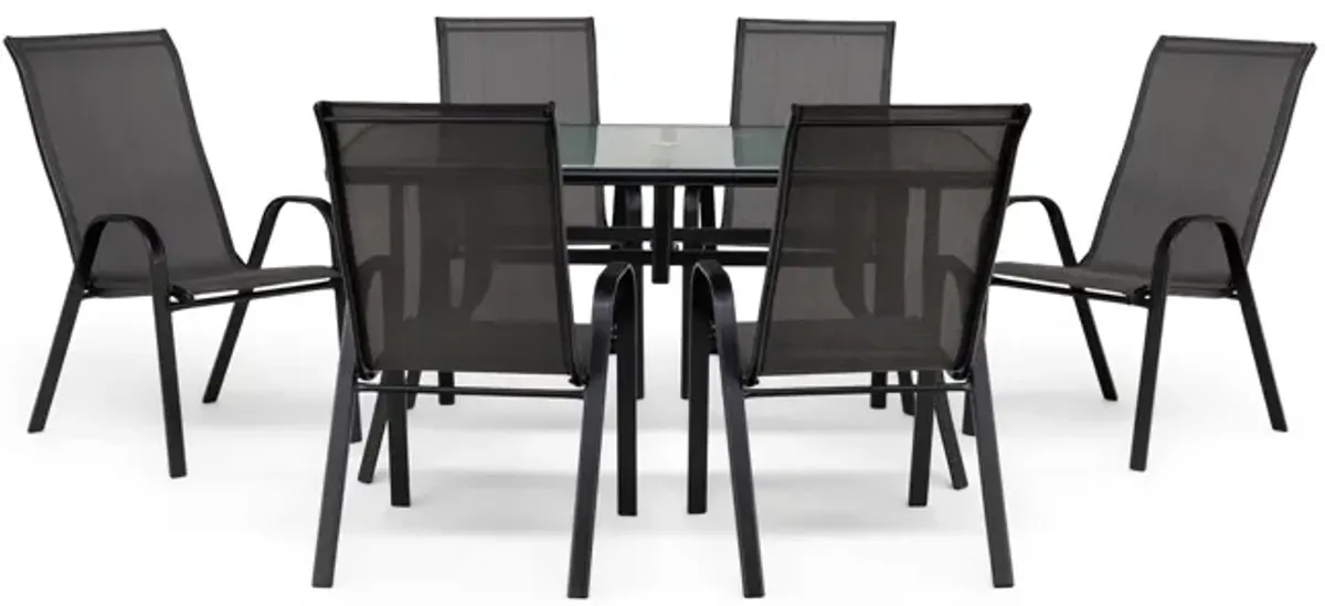 Park Avenue 7pc Patio Dining Set - Grey