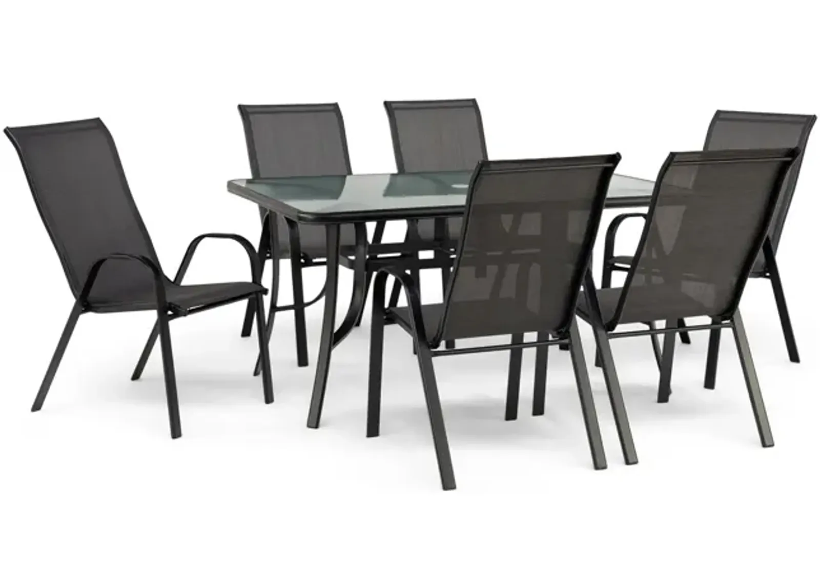 Park Avenue 7pc Patio Dining Set - Grey