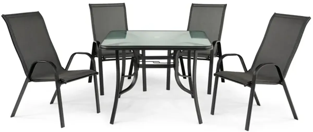 Park Avenue 5 Piece Patio Dining Set - Grey