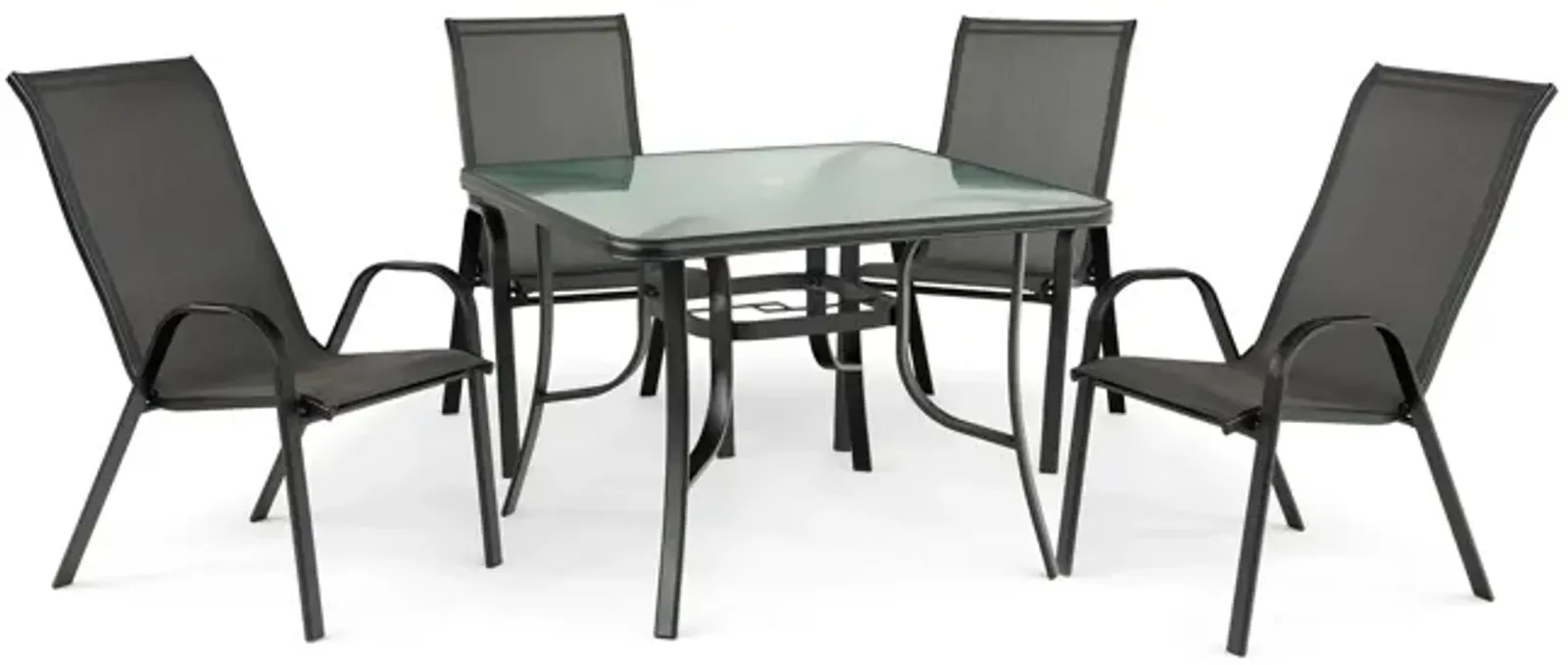 Park Avenue 5 Piece Patio Dining Set - Grey