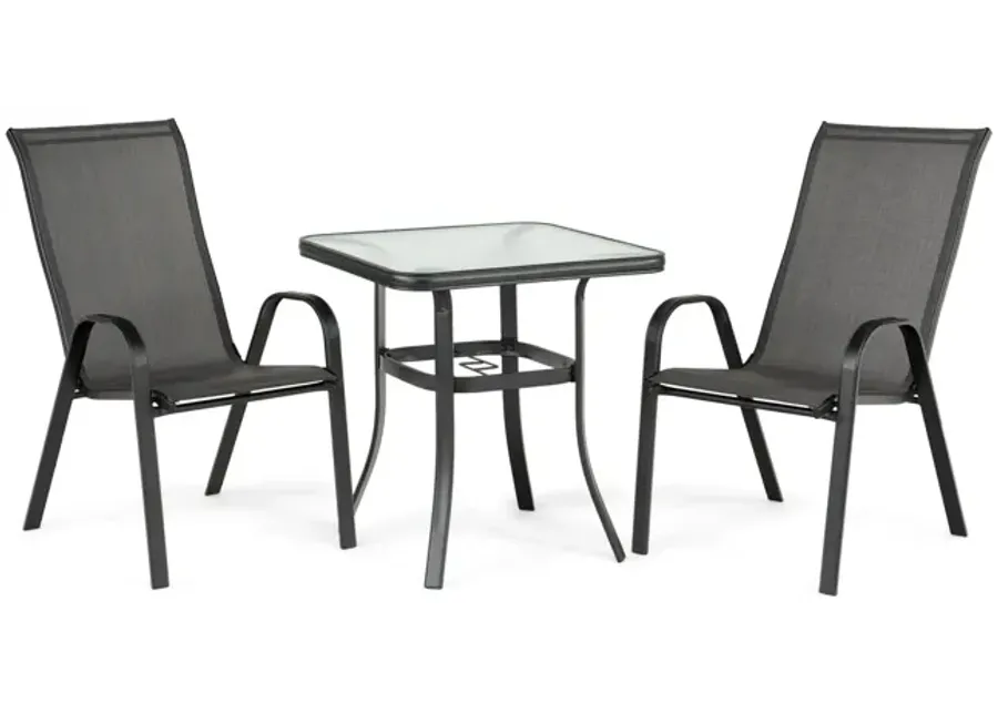 Park Avenue 3pc Bistro Dining Set - Grey