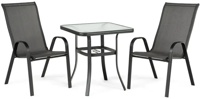 Park Avenue 3pc Bistro Dining Set - Grey