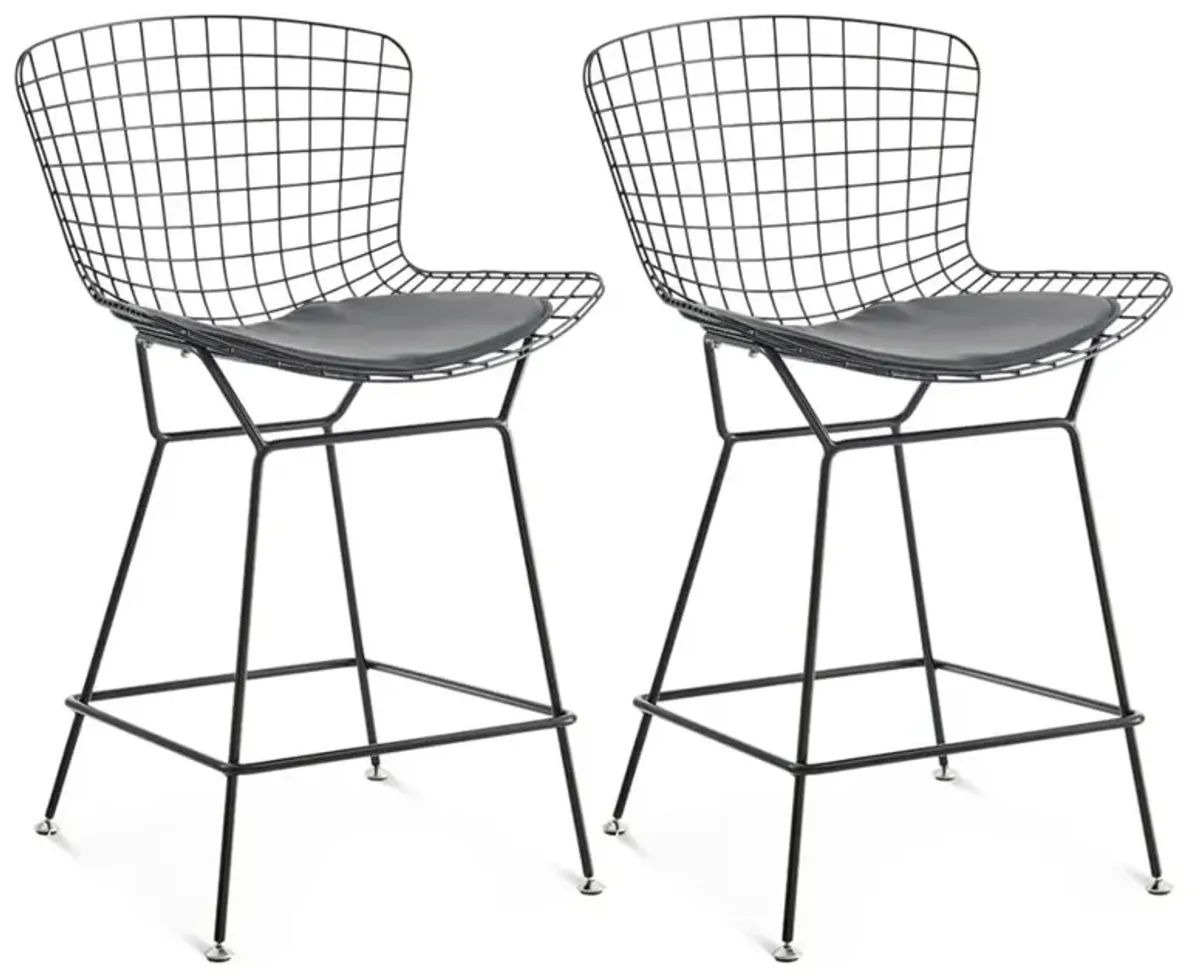 Set of Two Bertoia Counter Stools