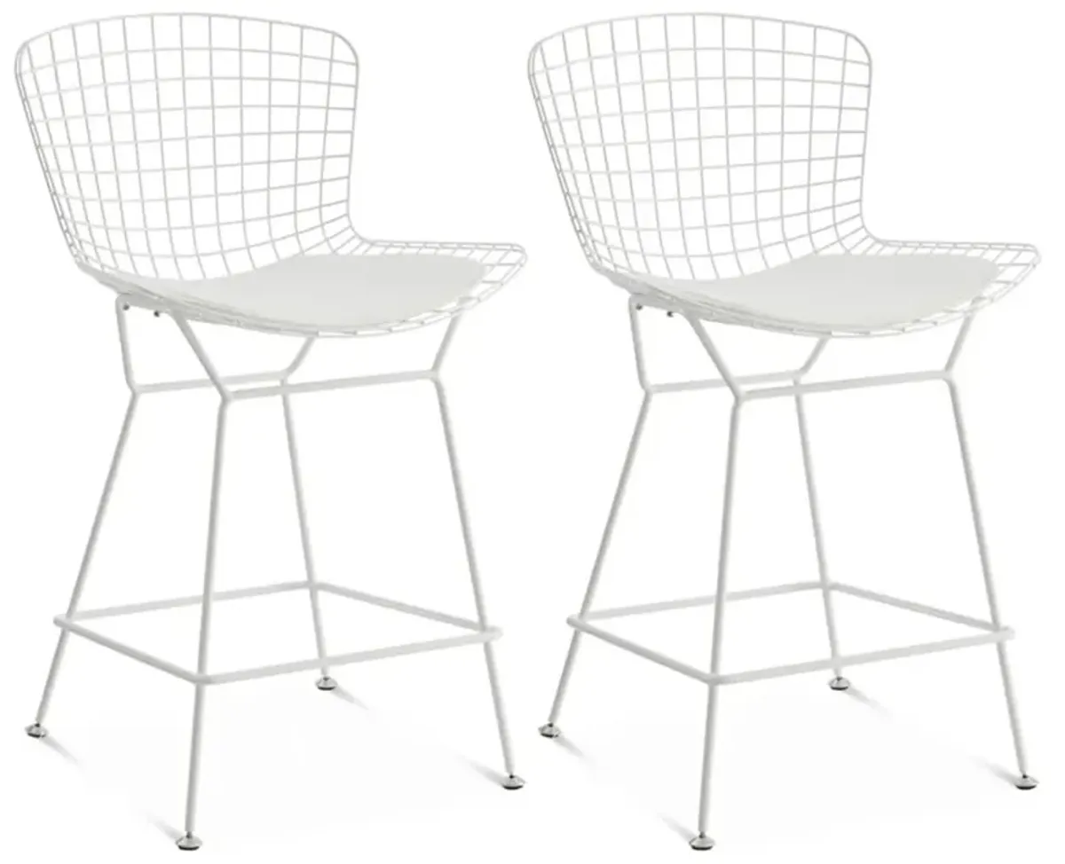 Set of Two Bertoia Counter Stools