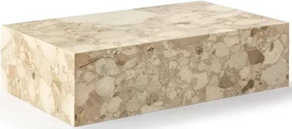Kaia Marble Plinth Block Large Coffee Table