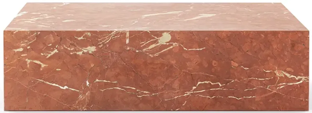 Kaia Marble Plinth Block Large Coffee Table