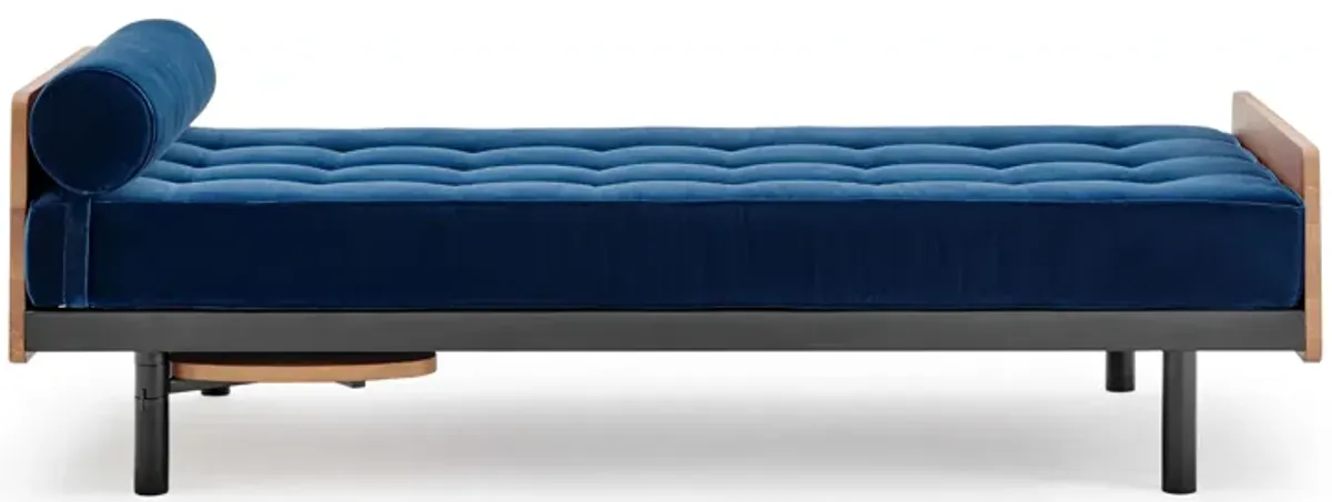 S.C.A.L. Mid Century Modern Upholstered Wood Daybed