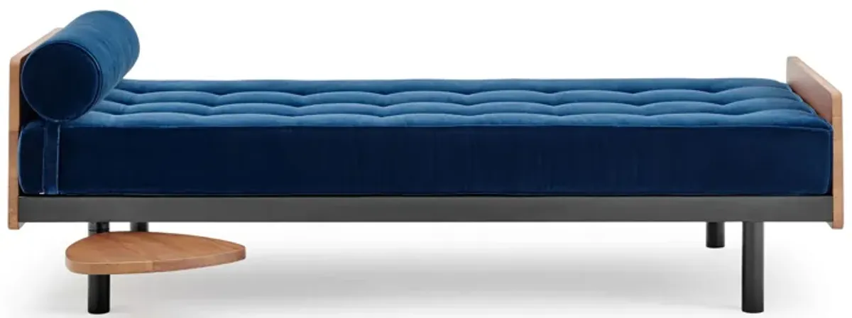 S.C.A.L. Mid Century Modern Upholstered Wood Daybed