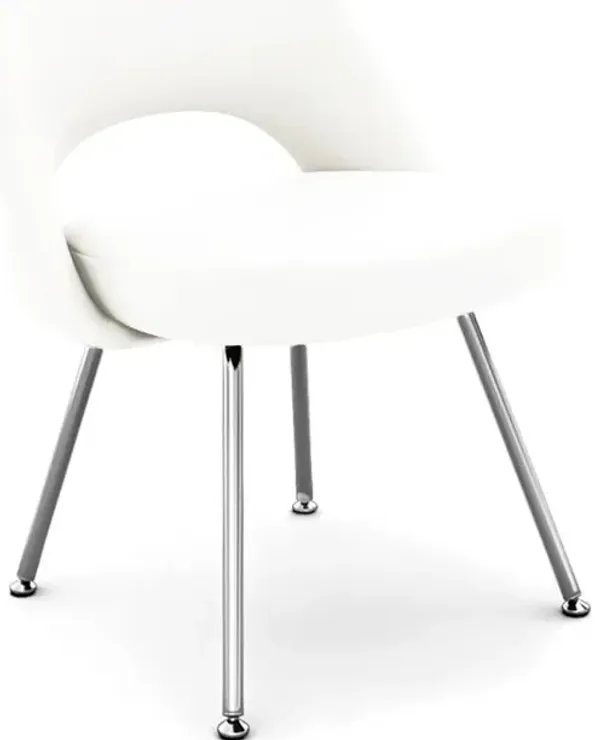 Saarinen Executive Side Chair - Steel Legs