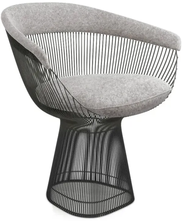 Warren Platner Armchair - Gunmetal Black Base