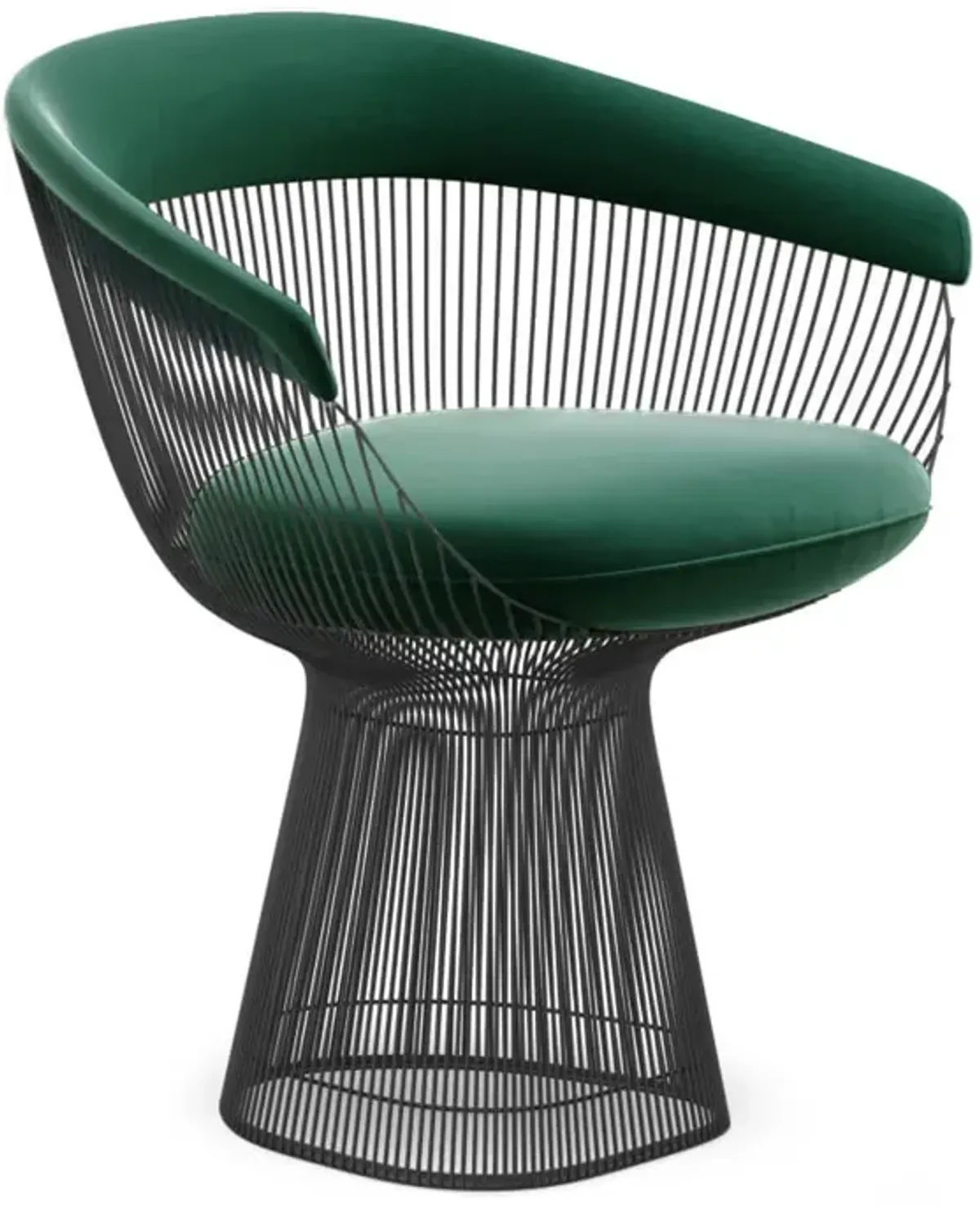 Warren Platner Armchair - Gunmetal Black Base