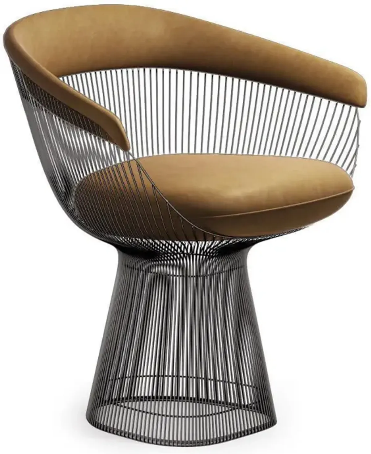 Warren Platner Armchair - Gunmetal Black Base