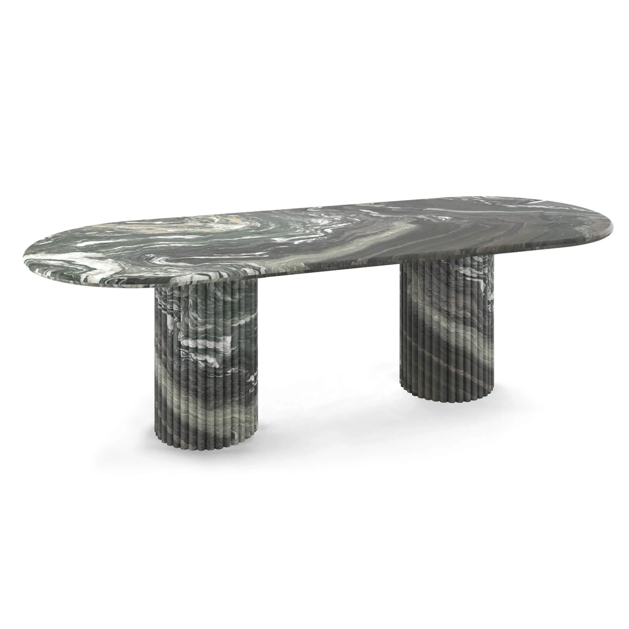 Cava Fluted Oval Dining Table