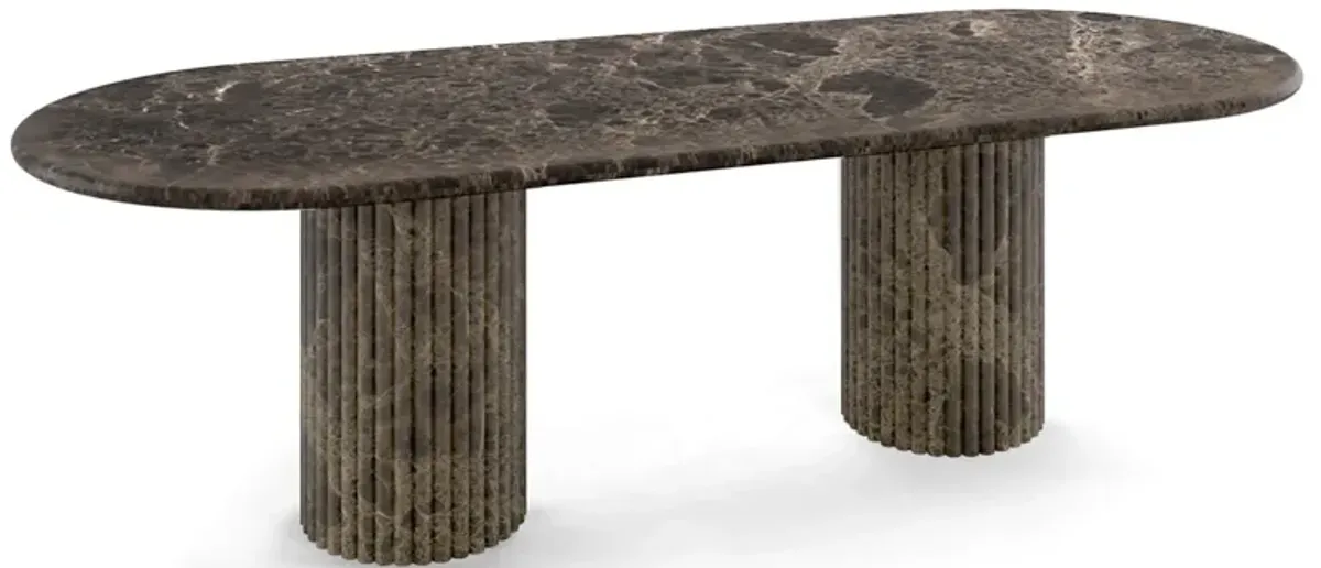 Cava Fluted Oval Dining Table