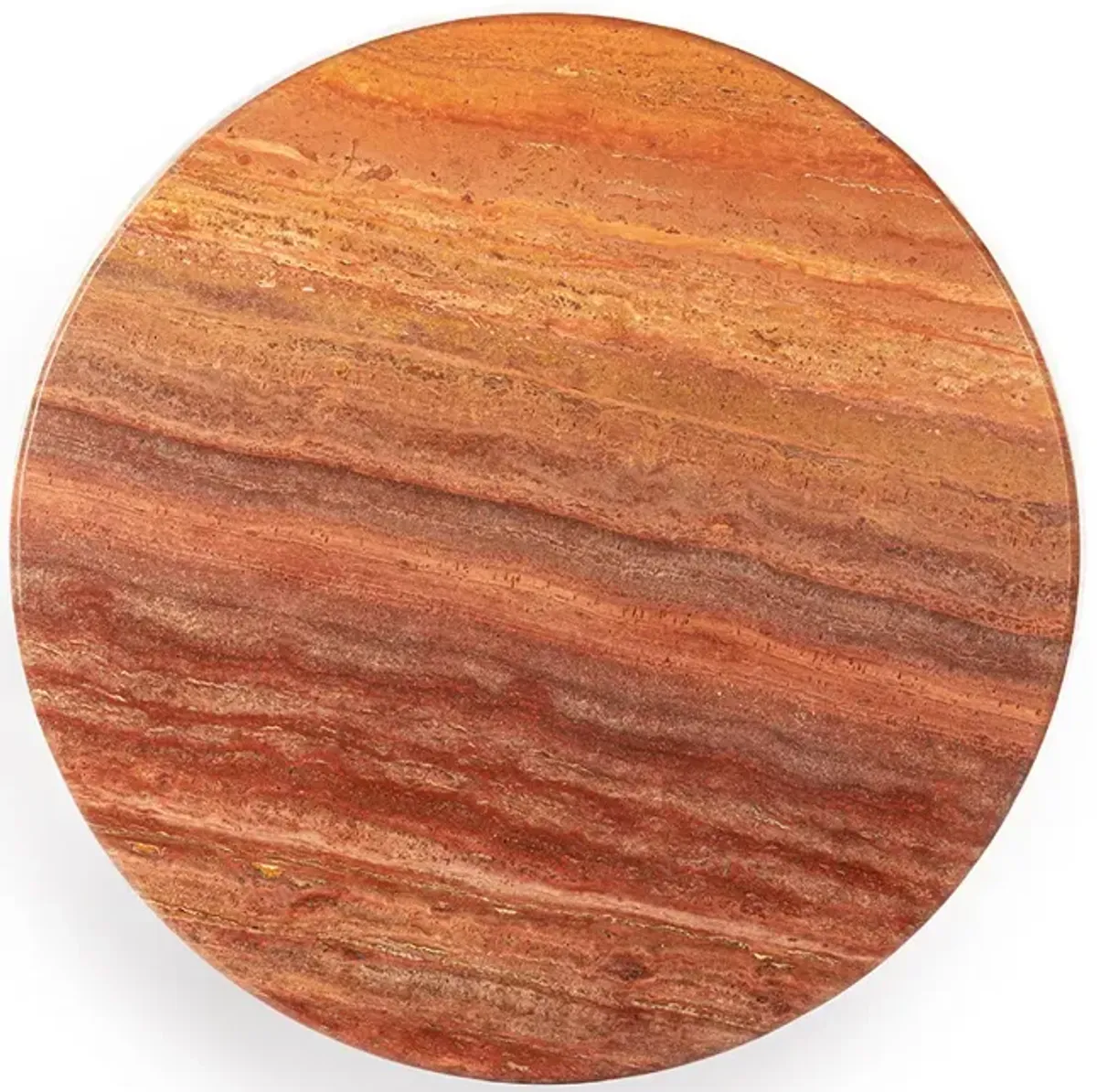 Dario Round Stone Dining Table with Conical Pedestal Base