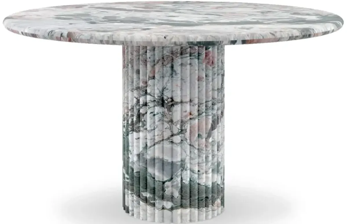Cava Fluted Round Dining Table by Eternity Modern | Furniture.com