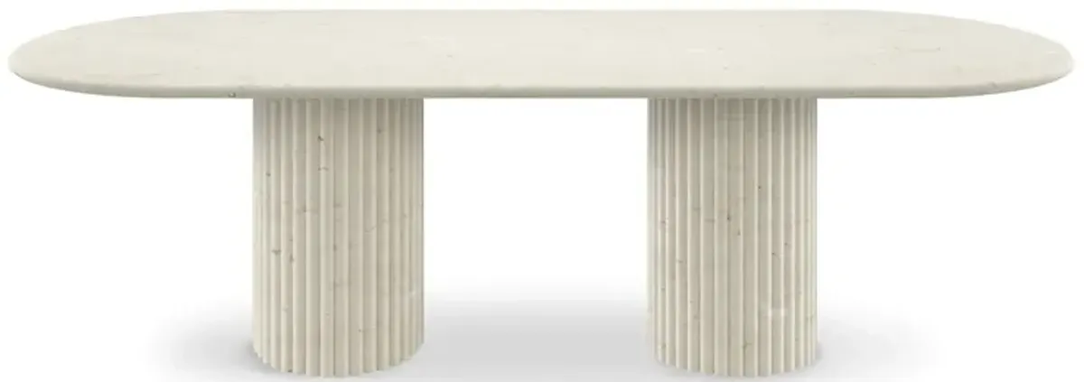 Cava Fluted Oval Dining Table
