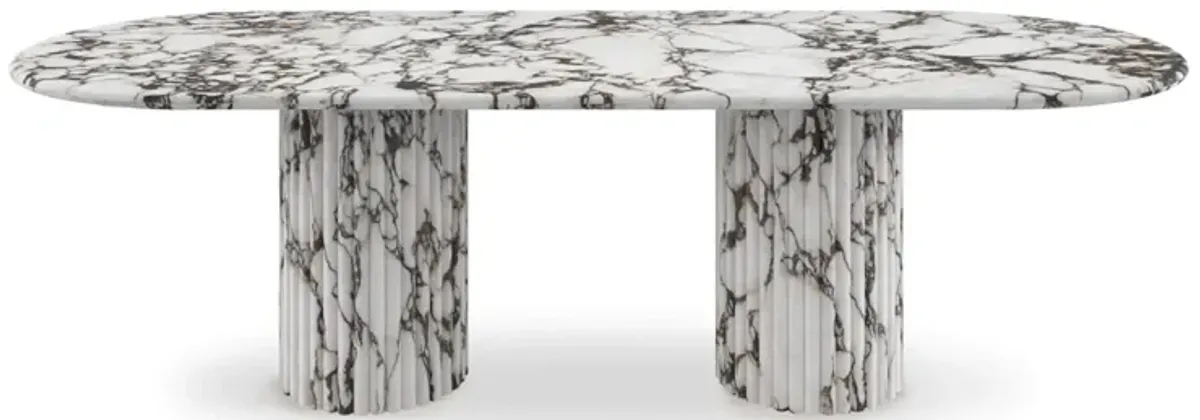 Cava Fluted Oval Dining Table