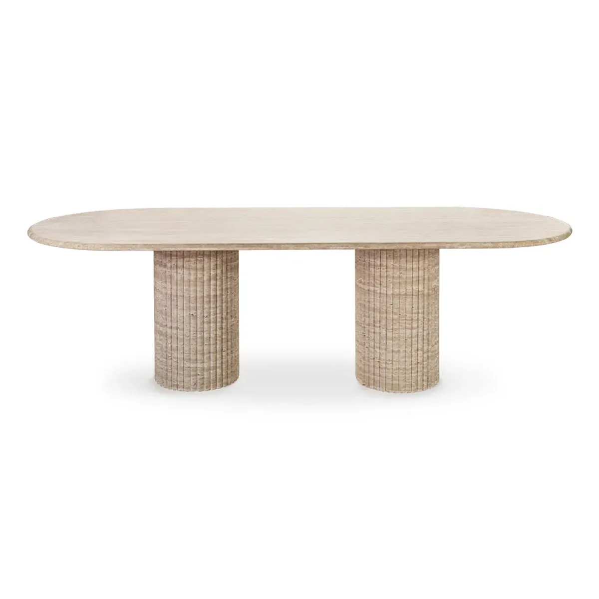 Cava Fluted Oval Dining Table