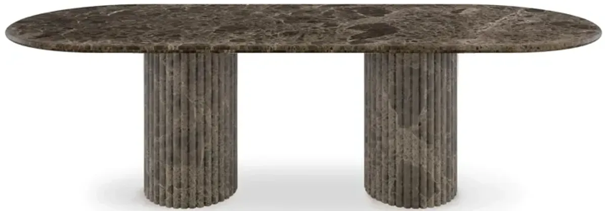 Cava Fluted Oval Dining Table