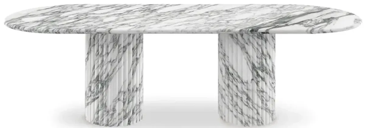 Cava Fluted Oval Dining Table