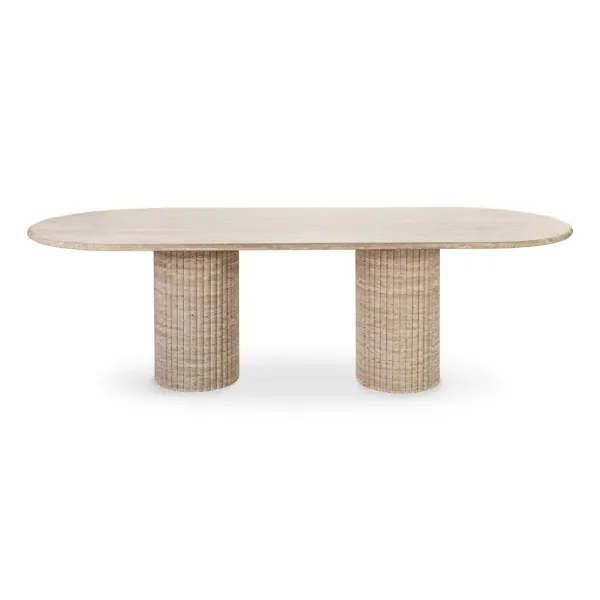 Cava Fluted Oval Dining Table