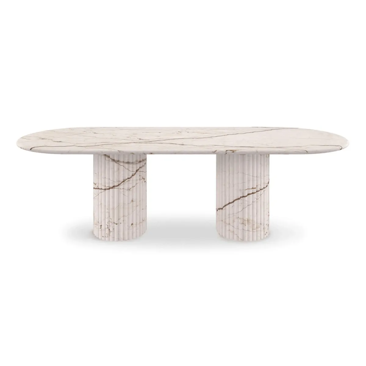Cava Fluted Oval Dining Table