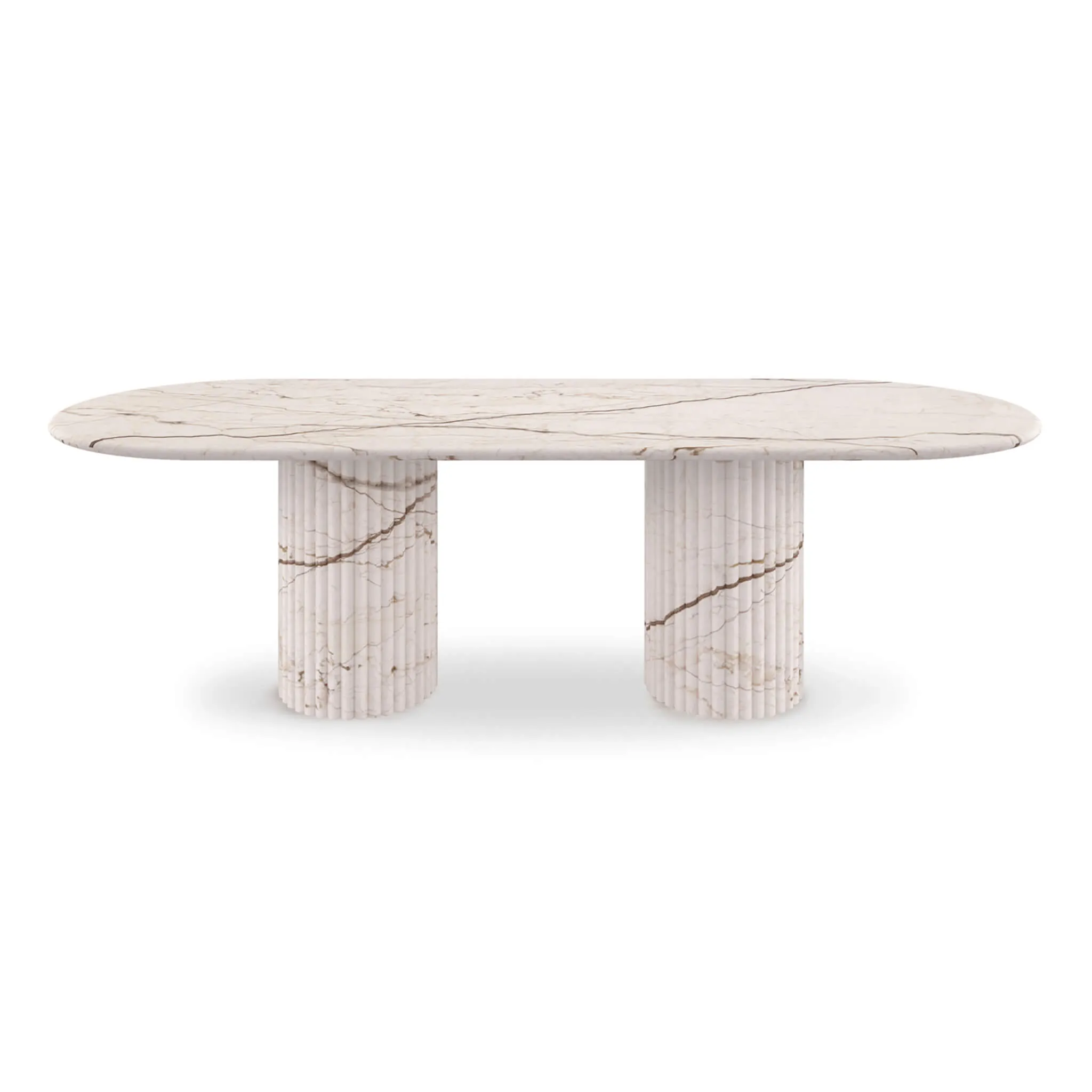 Cava Fluted Oval Dining Table